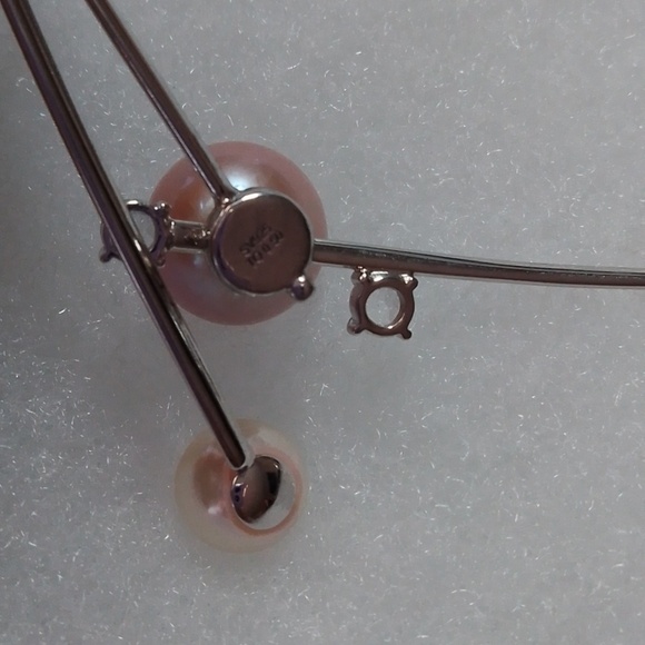 GSTV Elegant Silver and Pink & White ayoka Pearls Necklace - Picture 5 of 6